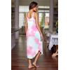 imageEkouaer Womens Sleeveless Long Nightgown Full Slip Soft Nightshirt Sleep Dress Chemise Sleepwear Lounge DressesPink Tie Dye