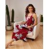 imageEkouaer Womens Sleeveless Long Nightgown Full Slip Soft Nightshirt Sleep Dress Chemise Sleepwear Lounge DressesRed Floral