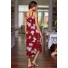 imageEkouaer Womens Sleeveless Long Nightgown Full Slip Soft Nightshirt Sleep Dress Chemise Sleepwear Lounge DressesRed Floral