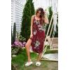 imageEkouaer Womens Sleeveless Long Nightgown Full Slip Soft Nightshirt Sleep Dress Chemise Sleepwear Lounge DressesRed Flowers