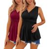 2 Pack -Black / Wine Red