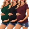3pcs- Black + Burgundy Red + Green