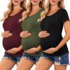 3pcs- Black + Wine Red + Army Green