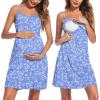 Blue White Floral