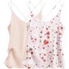 imageEkouaer Womens Silk Satin Camisole Tank Tops V Neck Spaghetti Strap Blouses Cross Back Sleeveless Cami ShirtChampagneheart