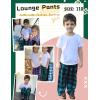 imageEkouaer Boys Pajama Pants 3 Pack Sleep Pants Soft Elastic Waist Kids Pajama Bottoms Plaid Lounge Pants with 2 PocketsPattern 13