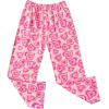 imageEkouaer Girls Soft Pajamas Pants Cute Print Pattern PJ Bottoms Comfortable Lounge Long Pants with 2 PocketsHeart