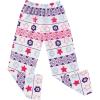 imageEkouaer Girls Soft Pajamas Pants Cute Print Pattern PJ Bottoms Comfortable Lounge Long Pants with 2 PocketsLove Grid