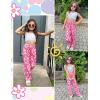 imageEkouaer Girls Soft Pajamas Pants Cute Print Pattern PJ Bottoms Comfortable Lounge Long Pants with 2 PocketsUnicorn