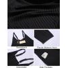 imageEkouaer Jumpsuits for Women Sleeveless Spaghetti Strap Ribbed Overall Jumpsuit V Neck Summer Romper with Pockets 2025Ablack