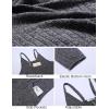 imageEkouaer Jumpsuits for Women Sleeveless Spaghetti Strap Ribbed Overall Jumpsuit V Neck Summer Romper with Pockets 2025Dark Grey