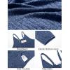 imageEkouaer Jumpsuits for Women Sleeveless Spaghetti Strap Ribbed Overall Jumpsuit V Neck Summer Romper with Pockets 2025Navy Blue