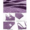 imageEkouaer Jumpsuits for Women Sleeveless Spaghetti Strap Ribbed Overall Jumpsuit V Neck Summer Romper with Pockets 2025Purple