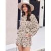 imageEkouaer Knit Pajamas Set for Women Lounge Wear Sets Long Sleeve Sweatsuit Matching 2 Piece Outfits Casual Sweater Sets SXXLAbeige Leopard
