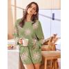 imageEkouaer Knit Pajamas Set for Women Lounge Wear Sets Long Sleeve Sweatsuit Matching 2 Piece Outfits Casual Sweater Sets SXXLAgreen Flower