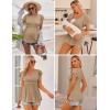 imageEkouaer Maternity Shirts 3 Packs Flying Short Sleeve Nursing Tops Pregnancy ClothesLight Bluekhakilight Green3pcs