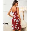 imageEkouaer Nightgowns for Women Night Shirts Sleeveless Sleep Shirts Pleated Front Sleepwear Sweetheart Neck Night DressWhite Flower