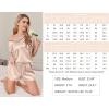 imageEkouaer Satin Pajama Set for Women 2 piece Silky Pj Set Soft Short Sleeve Sleepwear Summer Loungewear SXXLChampagne