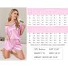 imageEkouaer Satin Pajama Set for Women 2 piece Silky Pj Set Soft Short Sleeve Sleepwear Summer Loungewear SXXLDeep Pink