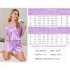 imageEkouaer Satin Pajama Set for Women 2 piece Silky Pj Set Soft Short Sleeve Sleepwear Summer Loungewear SXXLLilac