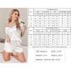 imageEkouaer Satin Pajama Set for Women 2 piece Silky Pj Set Soft Short Sleeve Sleepwear Summer Loungewear SXXLWhite
