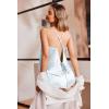 imageEkouaer Silk Pajamas Set for Women Satin Backless Lingerie Pjs Cami Top and Shorts NightwearBlue Leopard