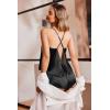 imageEkouaer Silk Pajamas Set for Women Satin Backless Lingerie Pjs Cami Top and Shorts NightwearBright Black