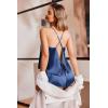 imageEkouaer Silk Pajamas Set for Women Satin Backless Lingerie Pjs Cami Top and Shorts NightwearBright Navy Blue