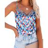 imageEkouaer Silk Tank Top for Women Mesh V Neck Satin Camisole Silky Sleeveless Tank Cami ShirtColorful