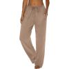 imageEkouaer Women Pajama Pants Comfy Pj Bottom with Pockets Stretch Plaid SleepwearKhaki