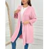 imageEkouaer Women Plus Size Robe Knee Length Lightweight Bathrobe Short Kimono Robes with Pockets Maternity Robe 1X5XLight Pink