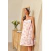imageEkouaer Womens 100 Cotton Lace Nightgown Sleeveless Sleep Dress Victorian Sleepshirt Button Strap GownPink Floral