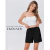 imageEkouaer Womens 2 Pack Pajama Shorts Comfy Lounge Bottom Y2k Printed Sleep Short with Pockets Pj Bottoms SXXLBlack