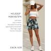 imageEkouaer Womens 2 Pack Pajama Shorts Comfy Lounge Bottom Y2k Printed Sleep Short with Pockets Pj Bottoms SXXLBlack Floral