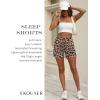 imageEkouaer Womens 2 Pack Pajama Shorts Comfy Lounge Bottom Y2k Printed Sleep Short with Pockets Pj Bottoms SXXLLeopard