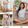 imageEkouaer Womens 2 Pack Pajama Shorts Comfy Lounge Bottom Y2k Printed Sleep Short with Pockets Pj Bottoms SXXLLeopardPolka Dots