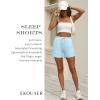 imageEkouaer Womens 2 Pack Pajama Shorts Comfy Lounge Bottom Y2k Printed Sleep Short with Pockets Pj Bottoms SXXLLight Blue