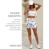 imageEkouaer Womens 2 Pack Pajama Shorts Comfy Lounge Bottom Y2k Printed Sleep Short with Pockets Pj Bottoms SXXLLight Grey Floral