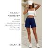 imageEkouaer Womens 2 Pack Pajama Shorts Comfy Lounge Bottom Y2k Printed Sleep Short with Pockets Pj Bottoms SXXLNavy Blue