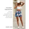 imageEkouaer Womens 2 Pack Pajama Shorts Comfy Lounge Bottom Y2k Printed Sleep Short with Pockets Pj Bottoms SXXLNavy Blue Floral