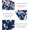 imageEkouaer Womens 2 Pack Pajama Shorts Comfy Lounge Bottom Y2k Printed Sleep Short with Pockets Pj Bottoms SXXLNavy Blue Floral