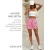 imageEkouaer Womens 2 Pack Pajama Shorts Comfy Lounge Bottom Y2k Printed Sleep Short with Pockets Pj Bottoms SXXLPink Heart