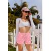 imageEkouaer Womens 2 Pack Pajama Shorts Comfy Lounge Bottom Y2k Printed Sleep Short with Pockets Pj Bottoms SXXLWhite HeartLight Grey