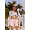 imageEkouaer Womens 2 Pack Pajama Shorts Comfy Lounge Bottom Y2k Printed Sleep Short with Pockets Pj Bottoms SXXLWhite StarGrey Stripe
