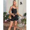 imageEkouaer Womens 3 Piece Waffle Knit Lounge Set Soft Pajama Sets Tank Top and Shorts Cardigan with Pockets SXXLBlackxl