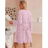 imageEkouaer Womens 3 Piece Waffle Knit Lounge Set Soft Pajama Sets Tank Top and Shorts Cardigan with Pockets SXXLPink Tie Dye