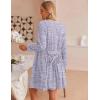imageEkouaer Womens 3 Piece Waffle Knit Lounge Set Soft Pajama Sets Tank Top and Shorts Cardigan with Pockets SXXLPurple Tie Dye