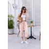 imageEkouaer Womens Capri Pajama Pants Wide Leg Lounge Sleep Pants Soft Comfy Drawstring Pj Bottoms with PocketsPink Leopard
