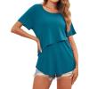 imageEkouaer Womens Maternity Shirts Short Sleeves Nursing Tops 3 Pack Double Laye Breastfeeding Tees Pregnancy Clothes SXXL3pcs Red  Lake Green  Blue Green