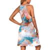 imageEkouaer Womens Nightgown Sleeveless Sleepwear V Neck Racerback Sleep DressMarble Tie Dye